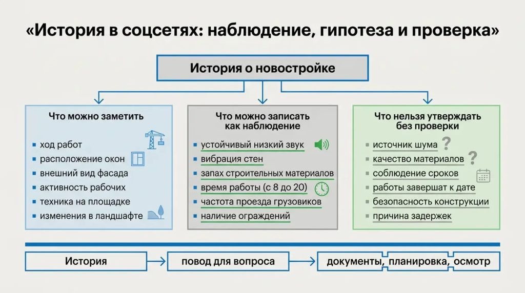 История в соцсетях: наблюдение, гипотеза, проверка